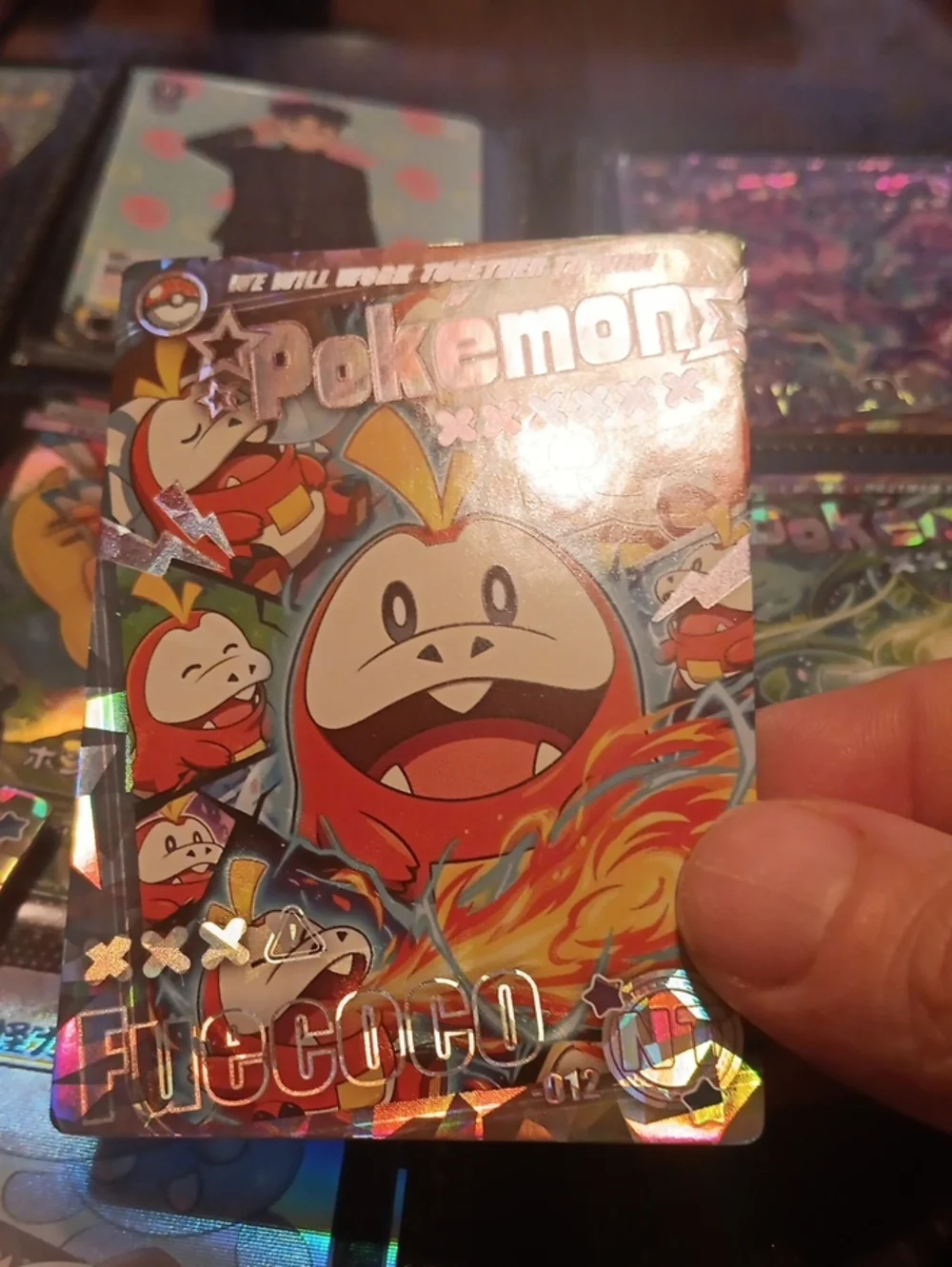Pokemon Fiery Red Scorbunny Holographic Trading Card
